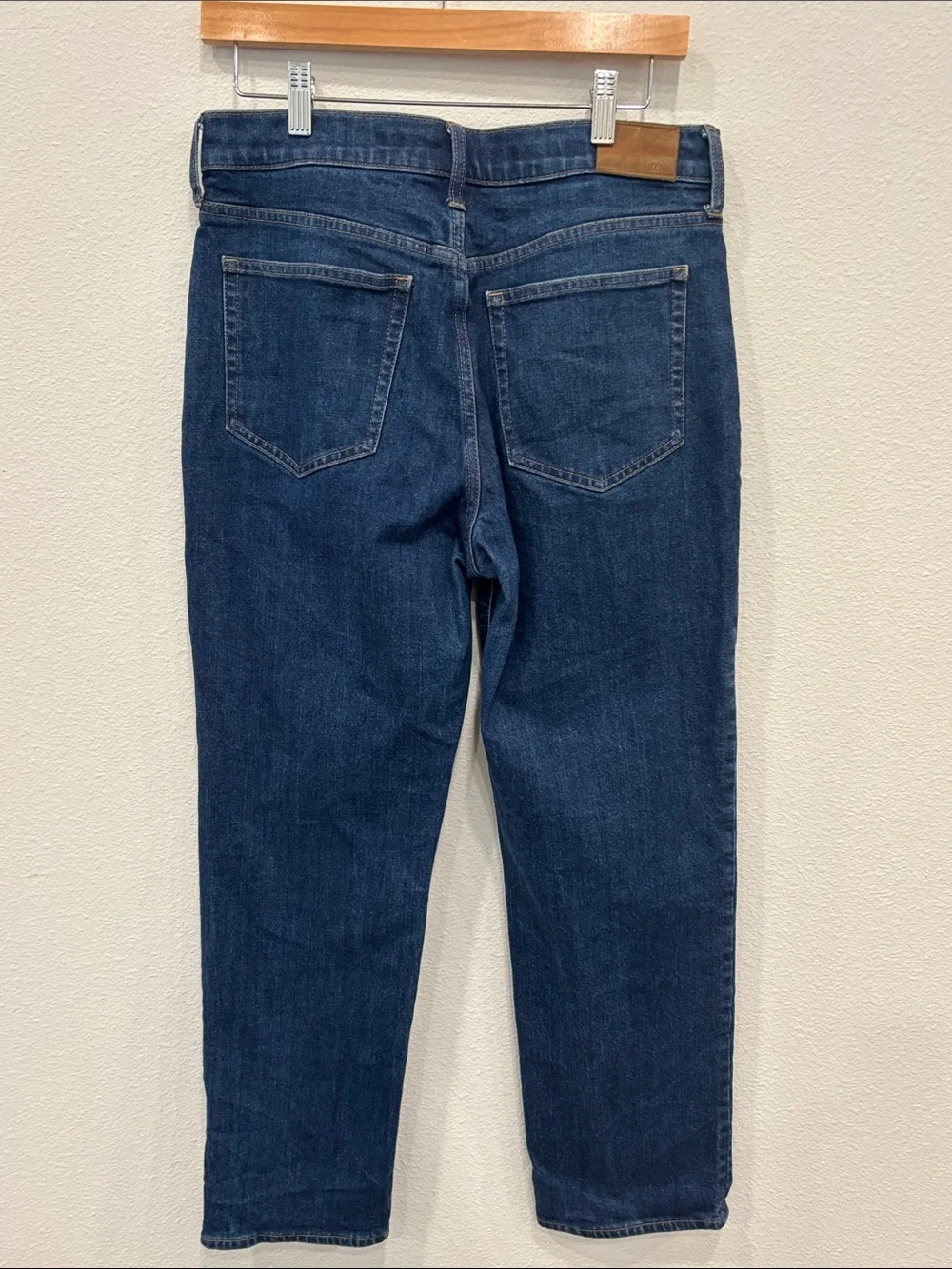 J. Crew Men’s Straight-Leg Dark Blue Denim Jeans 29